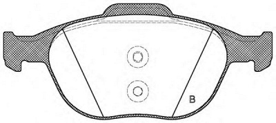 OPEN PARTS bpa098400 -  Комплект тормозных колодок, дисковый тормоз
